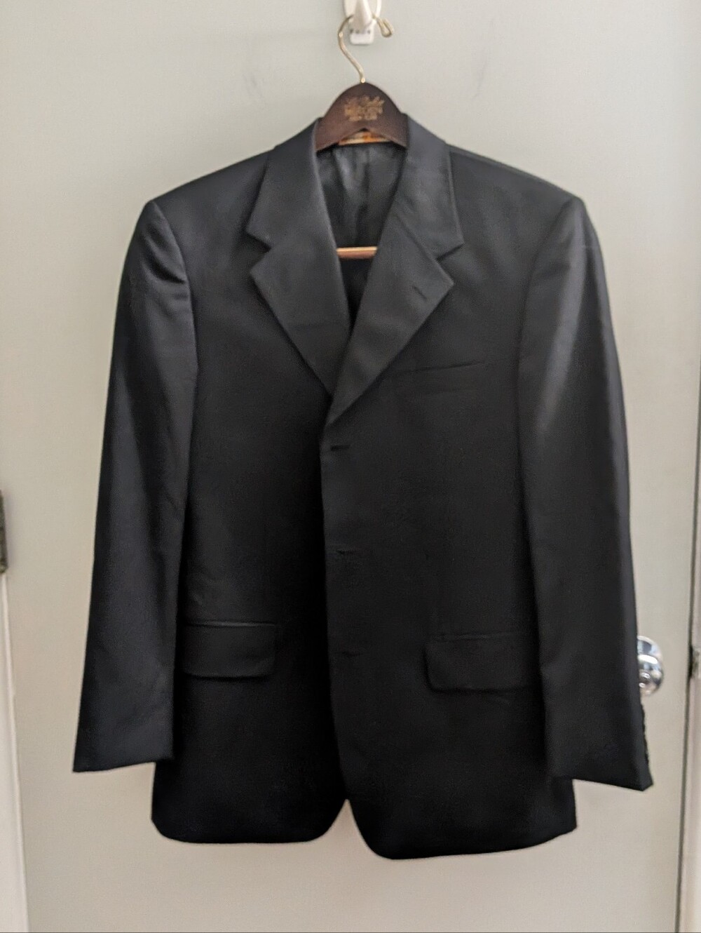 Richard Harris Classic Wool Blend Blazer Sport Coat Jacket L Broken Button Spare